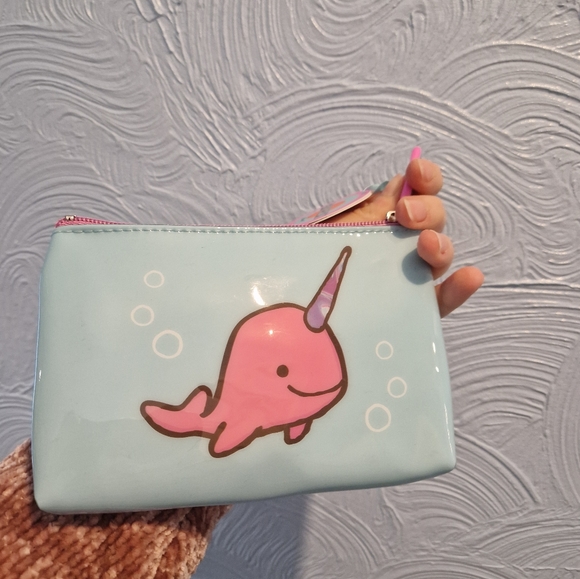 Jellycat seas the day narwhal purse pouch - Picture 3 of 3